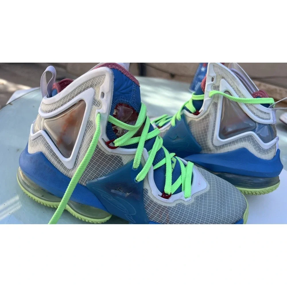 Nike Shoes LeBron XIX 19 GS Dutch Blue Pomegranite‎ Sneakers Sz 5.5 DC9339-400
